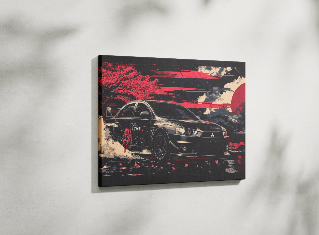 EVO LANCER CANVAS ART