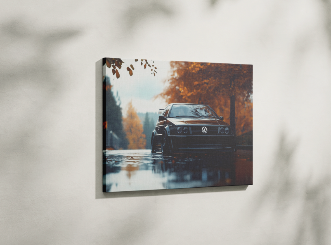 VOLKSWAGEN GOLF CANVAS ART