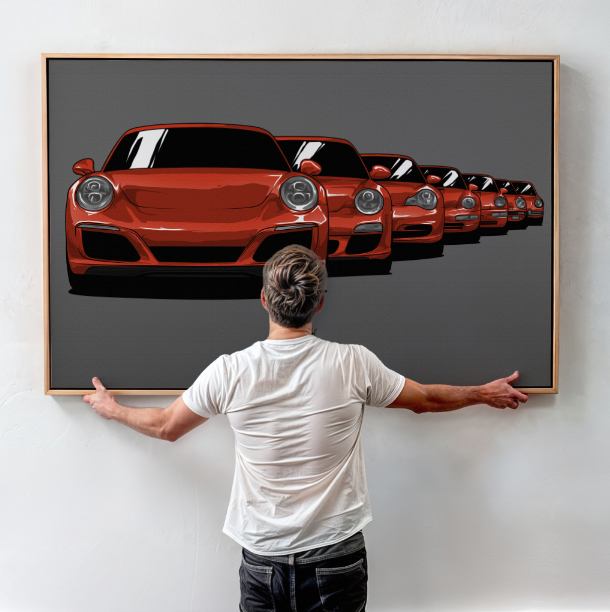 PORSCHE GENERATION WALL ART