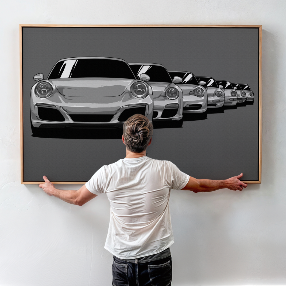 PORSCHE GENERATION WALL ART