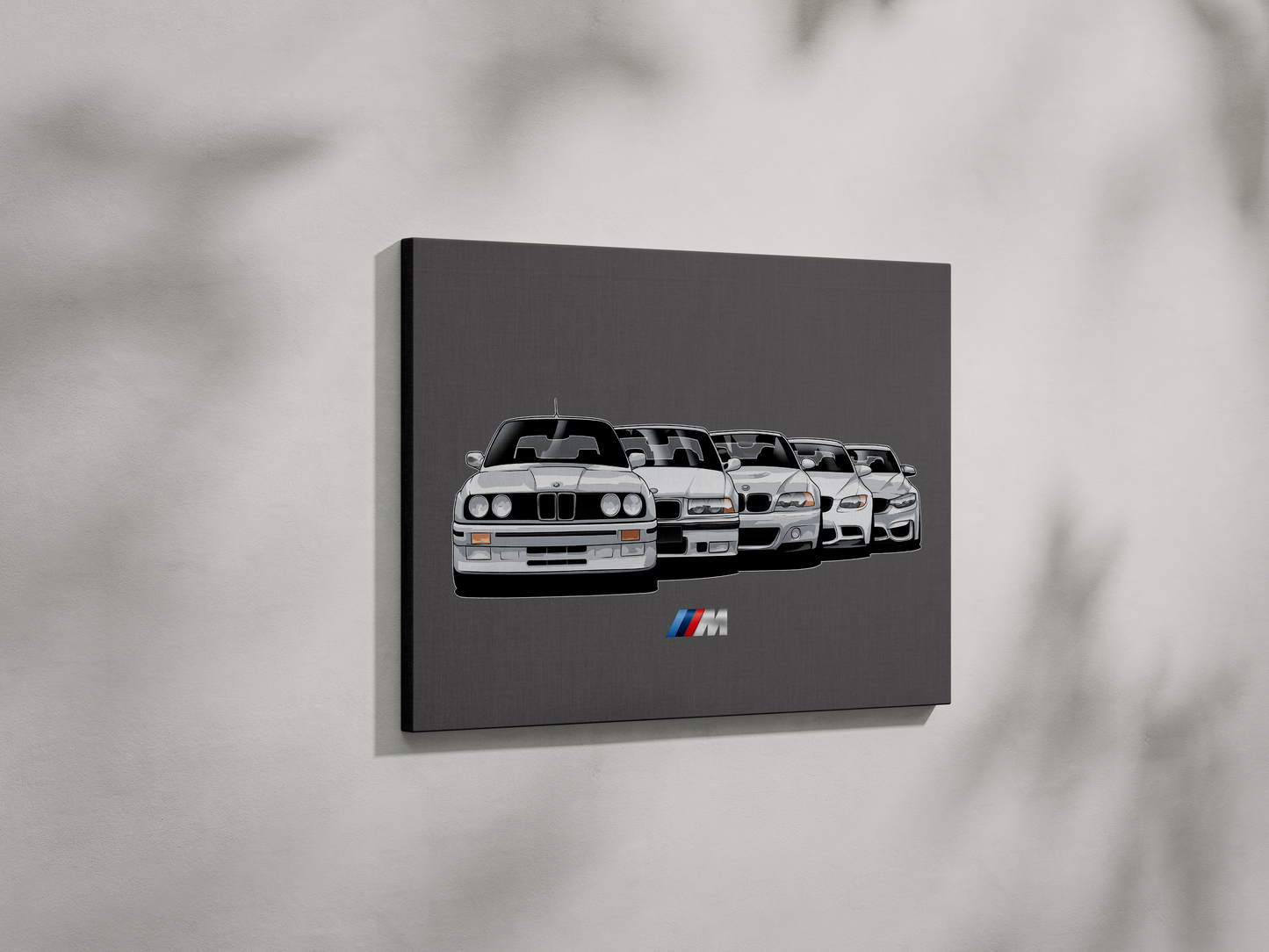 BMW M3 5 GENERATIONS  WALL ART