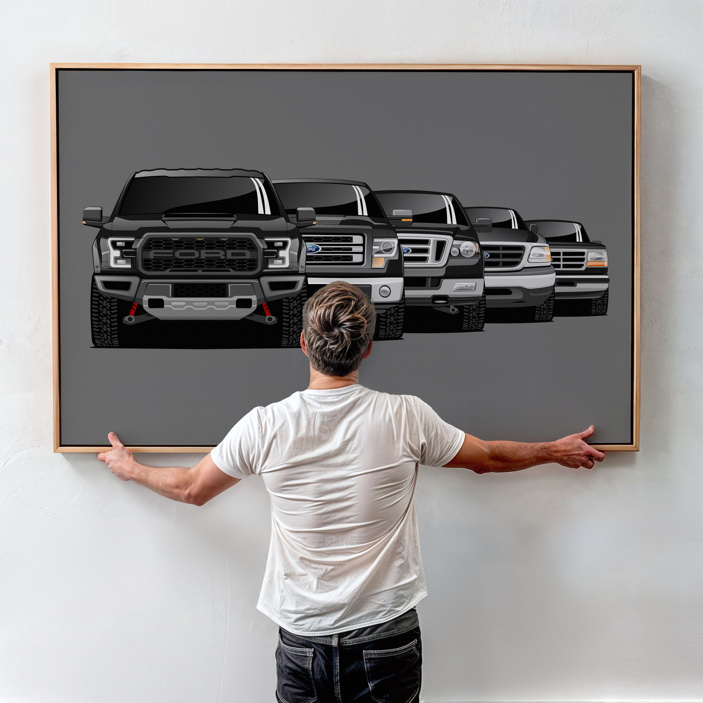 FORD F-150 GENERATIONS WALL ART