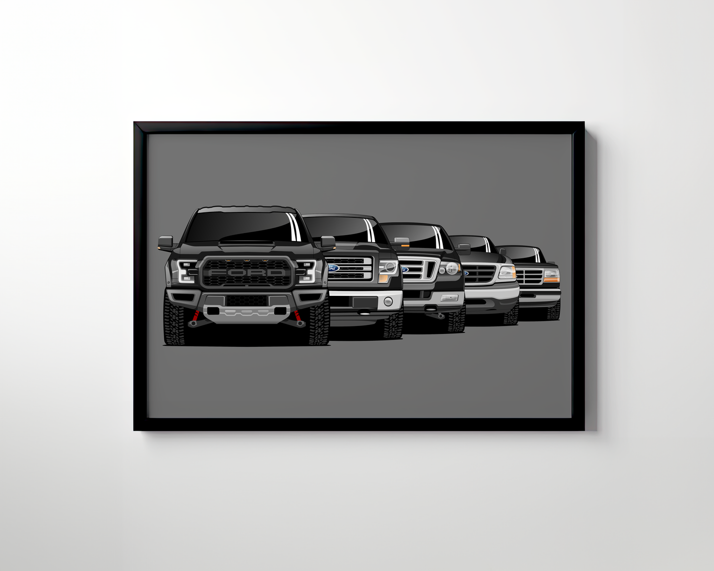 FORD F-150 GENERATIONS WALL ART