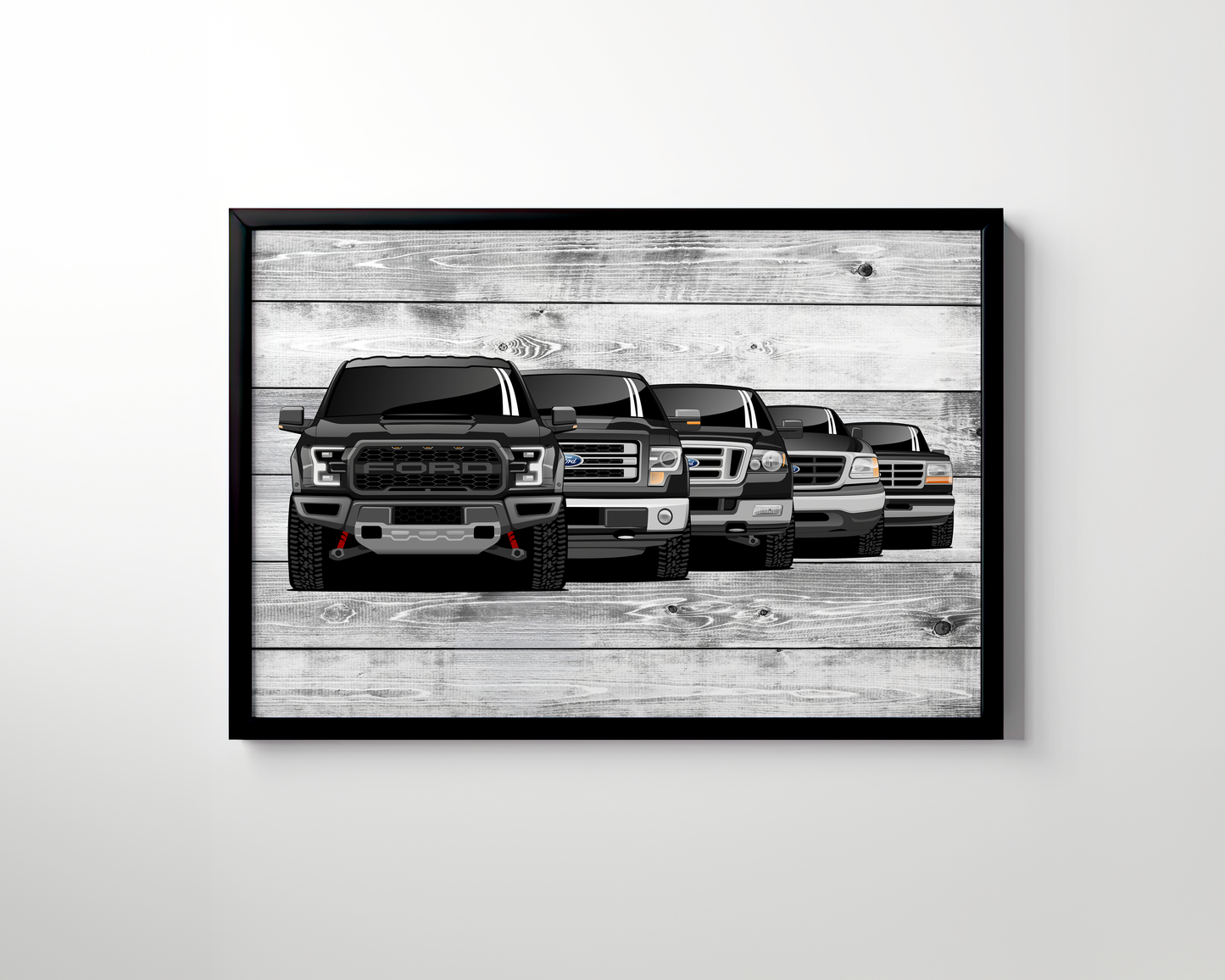 FORD F-150 GENERATIONS WALL ART