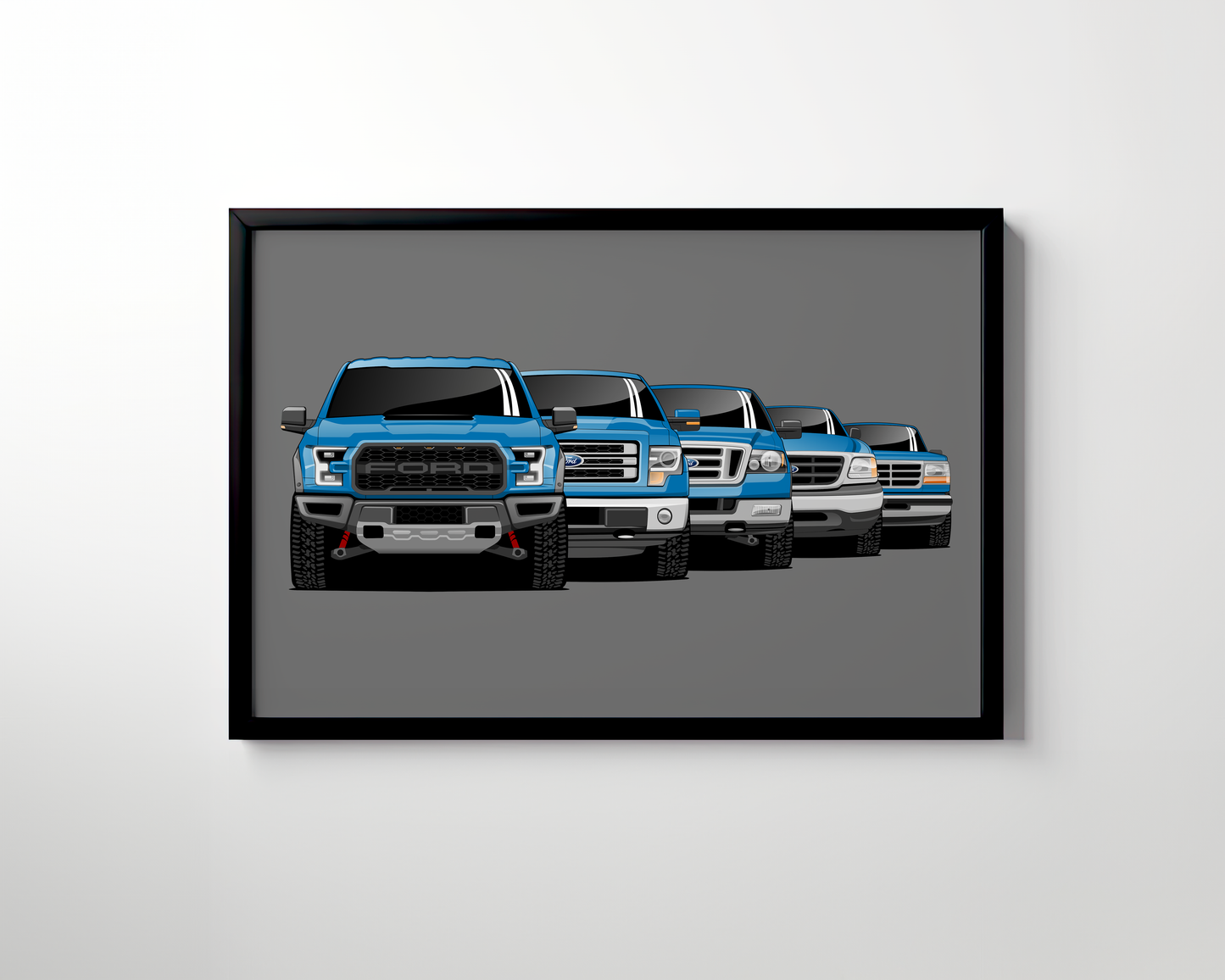 FORD F-150 GENERATIONS WALL ART