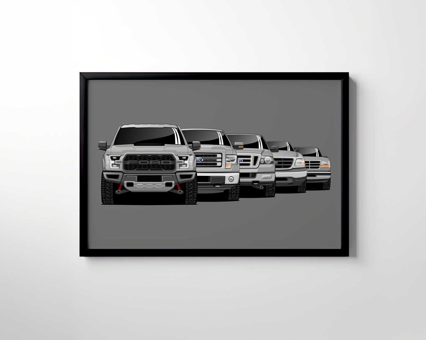 FORD F-150 GENERATIONS WALL ART