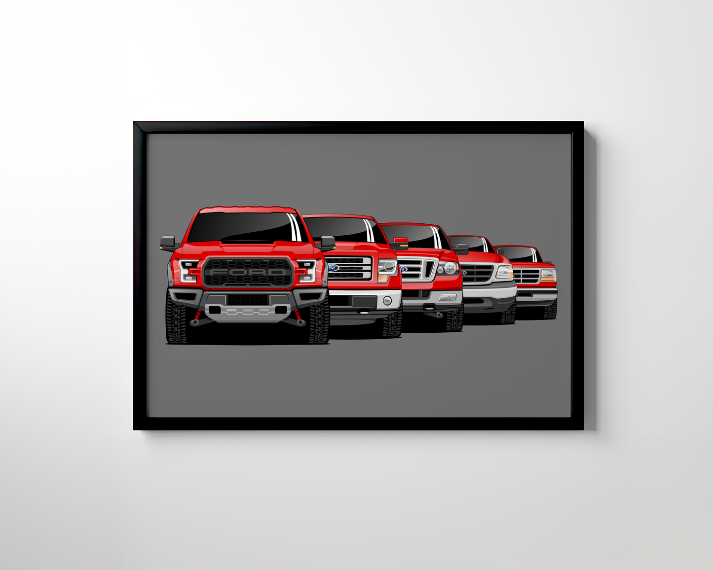 FORD F-150 GENERATIONS WALL ART