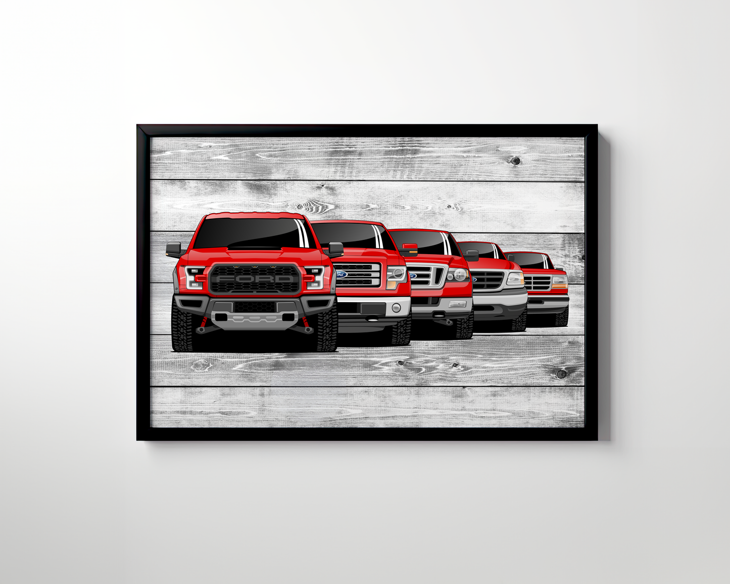 FORD F-150 GENERATIONS WALL ART