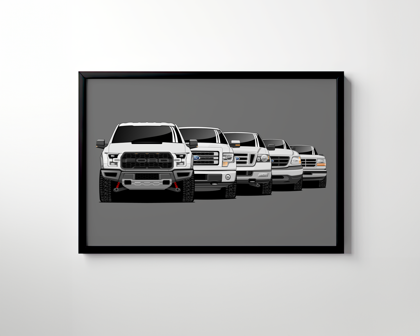 FORD F-150 GENERATIONS WALL ART