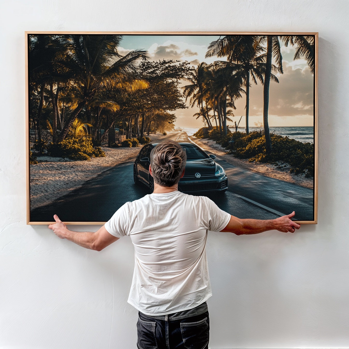 VOLKSWAGEN GOLF CANVAS ART