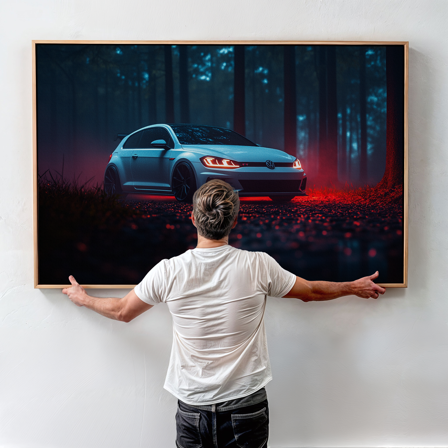 VOLKSWAGEN GOLF CANVAS ART