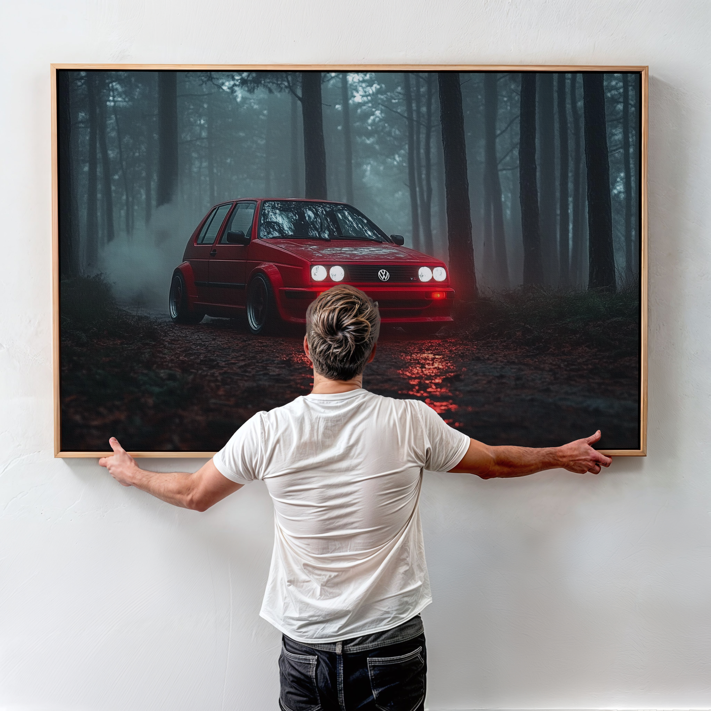 VOLKSWAGEN GOLF CANVAS ART