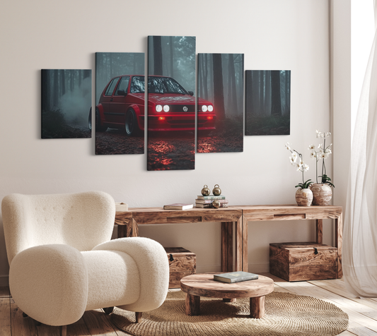 VOLKSWAGEN GOLF CANVAS ART