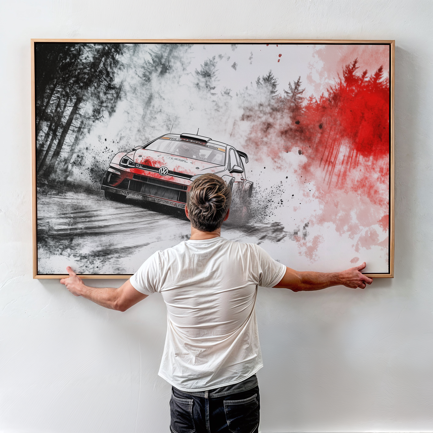 VOLKSWAGEN GOLF CANVAS ART