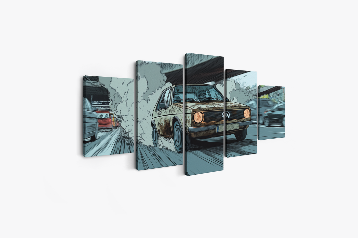 VOLKSWAGEN GOLF CANVAS ART