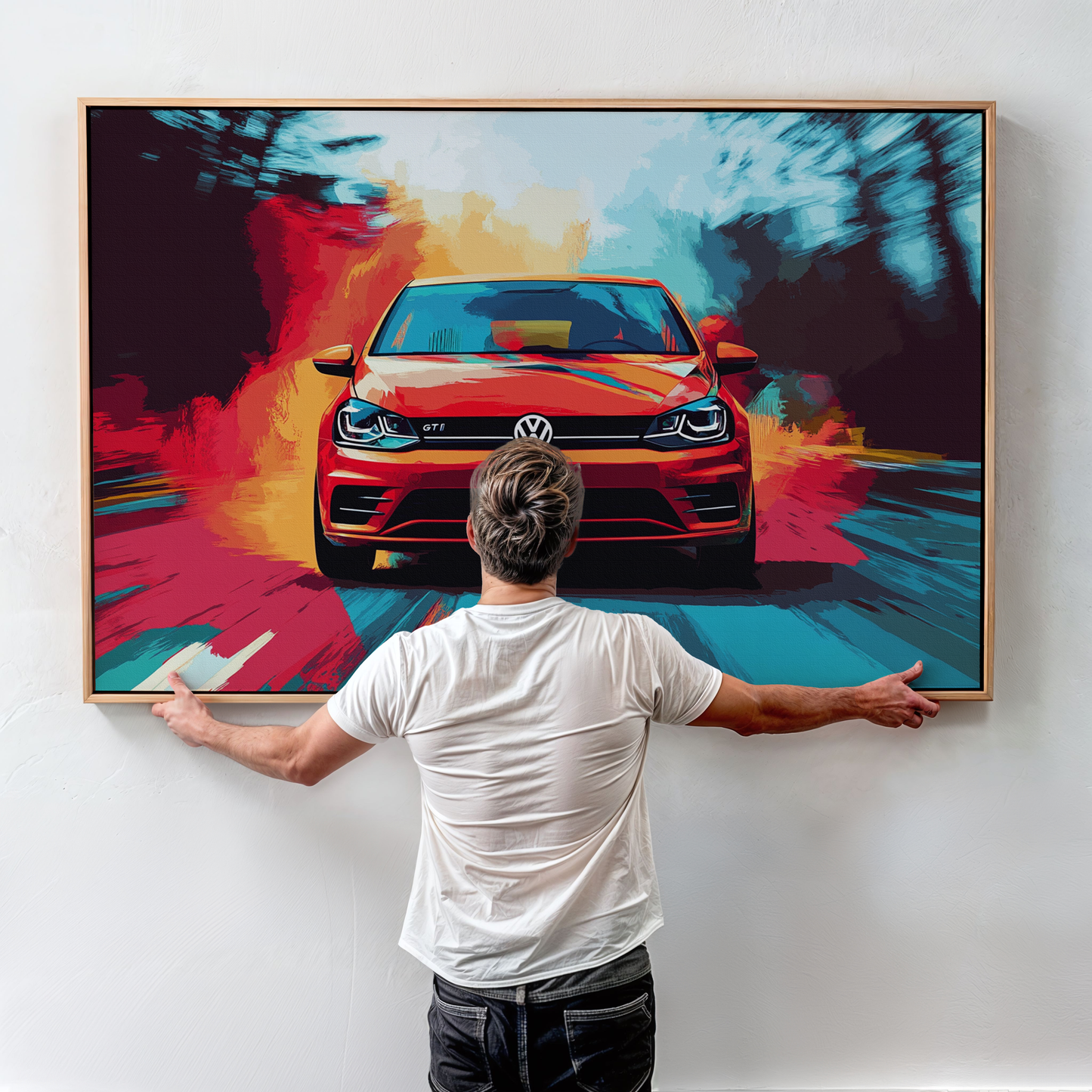 VOLKSWAGEN GOLF CANVAS ART