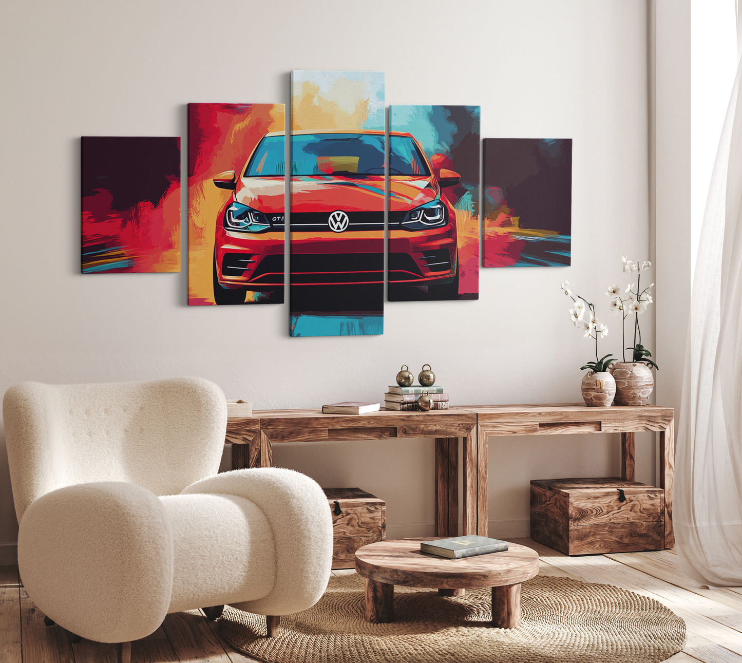 VOLKSWAGEN GOLF CANVAS ART