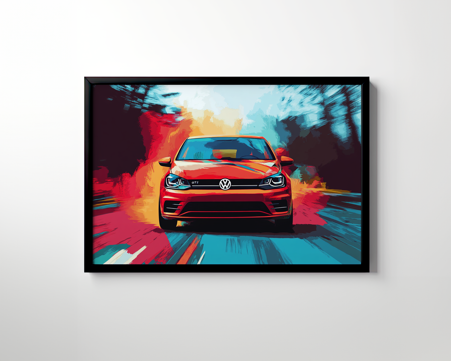 VOLKSWAGEN GOLF CANVAS ART