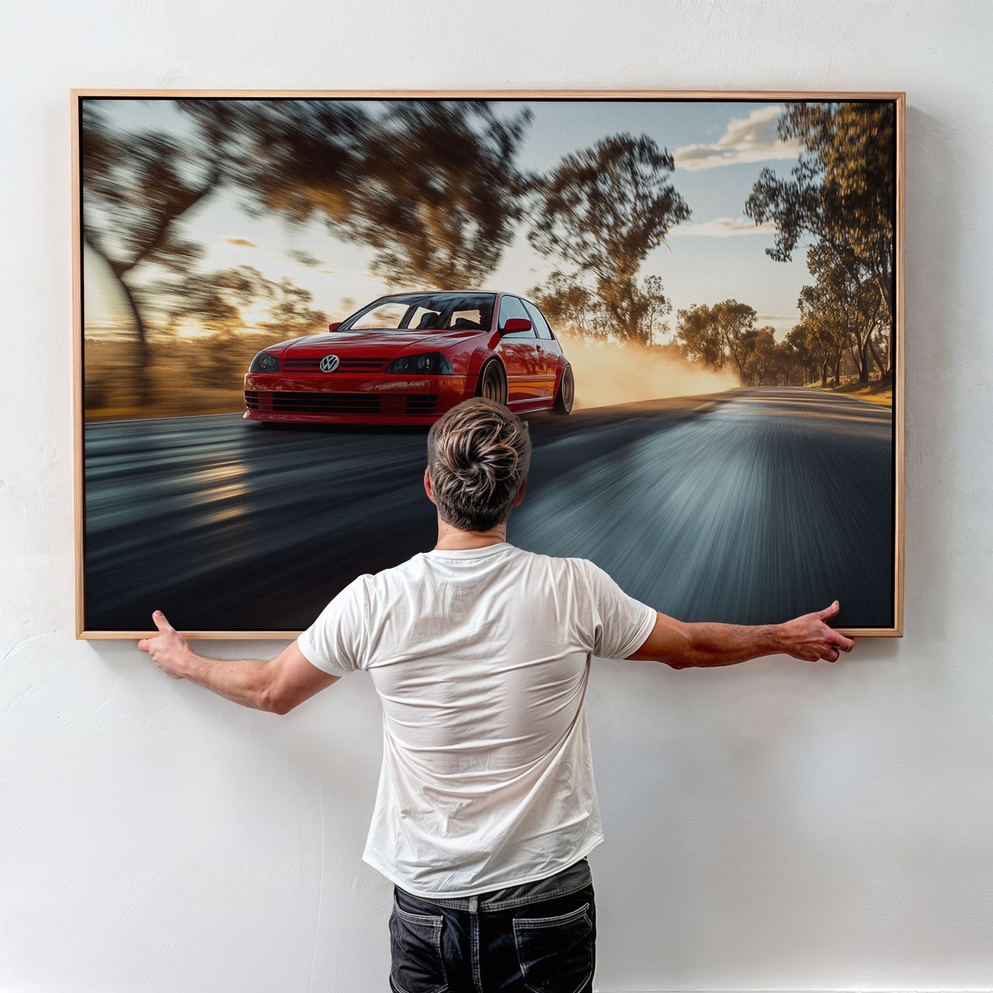 VOLKSWAGEN GOLF CANVAS ART