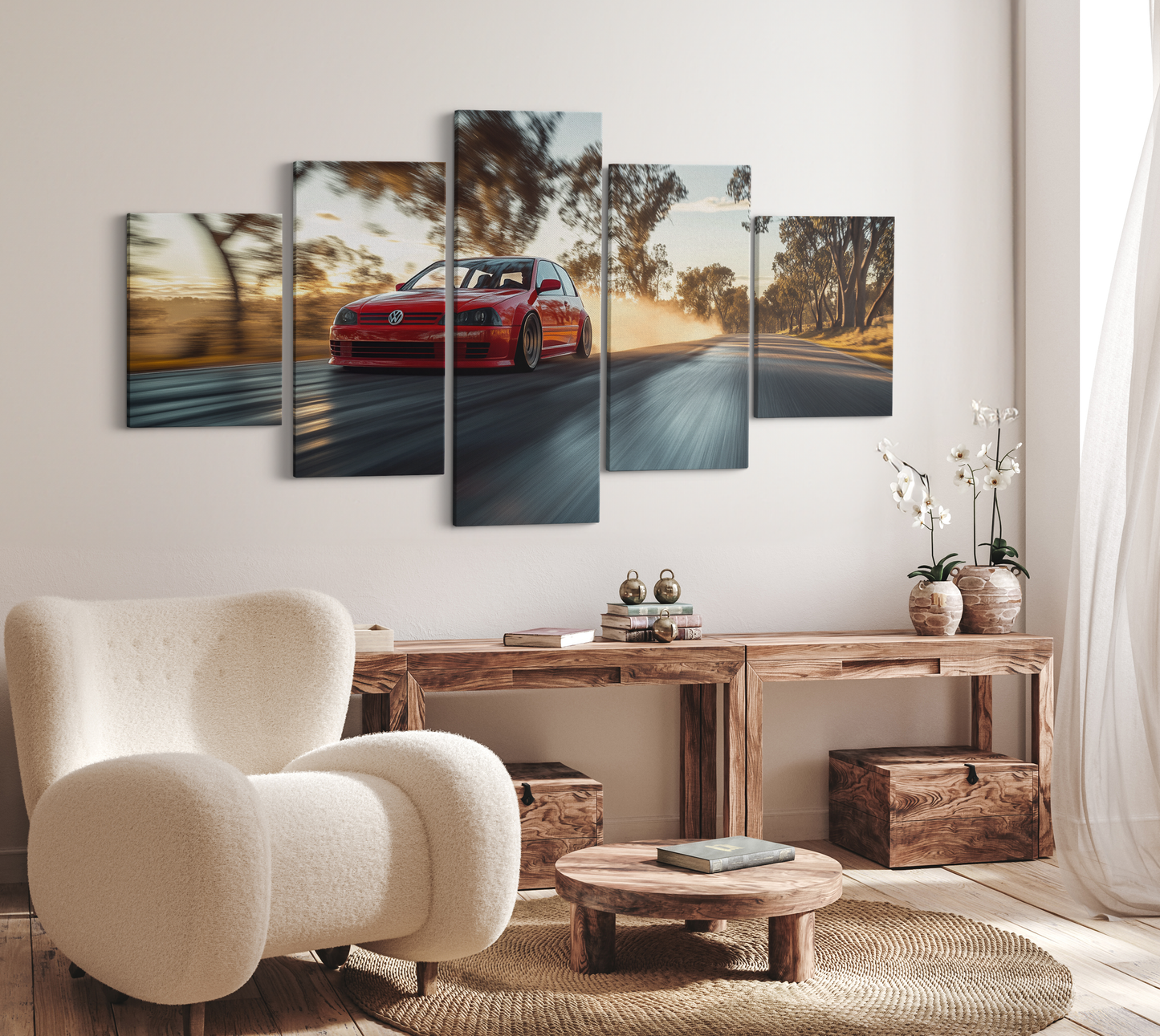 VOLKSWAGEN GOLF CANVAS ART