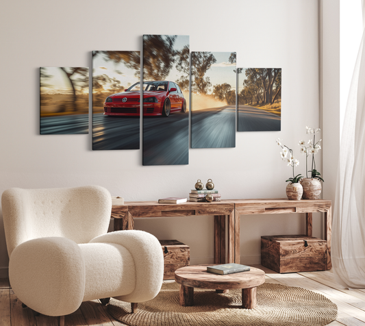VOLKSWAGEN GOLF CANVAS ART