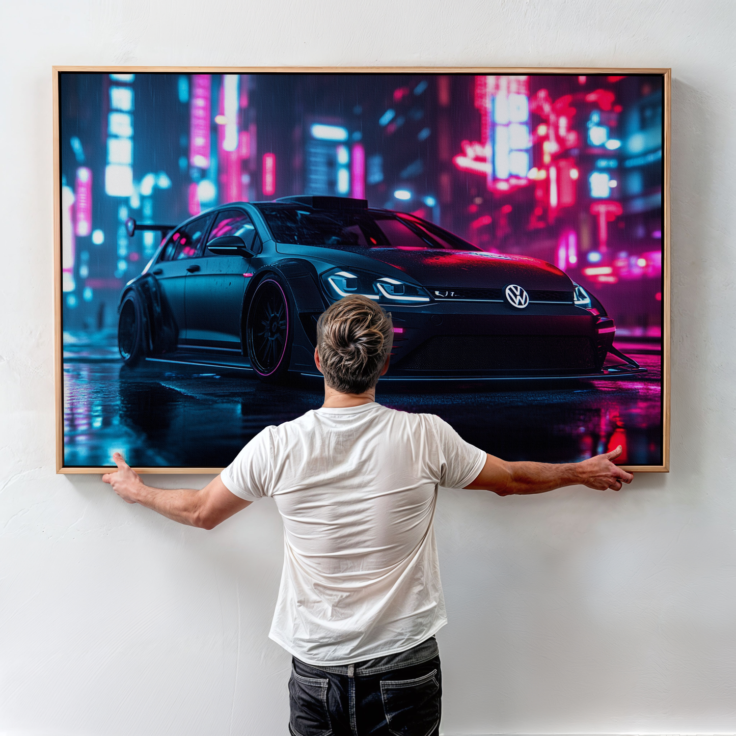 VOLKSWAGEN GOLF CANVAS ART