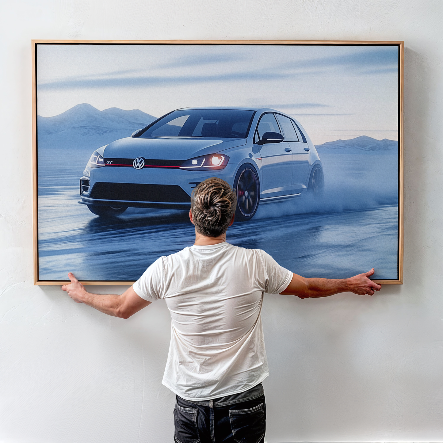 VOLKSWAGEN GOLF CANVAS ART