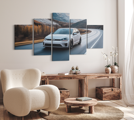 VOLKSWAGEN GOLF CANVAS ART
