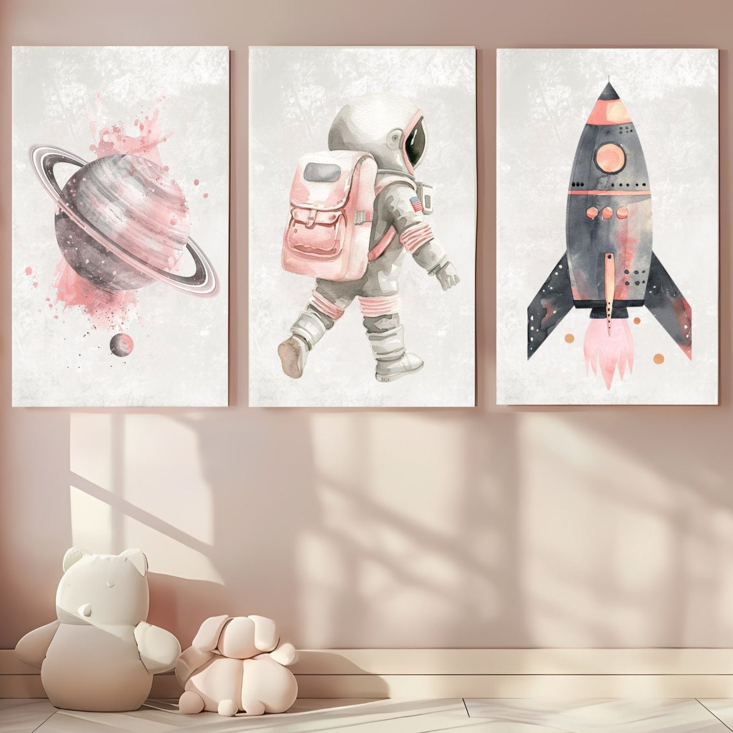 Astronaut Nursery Canvas Art