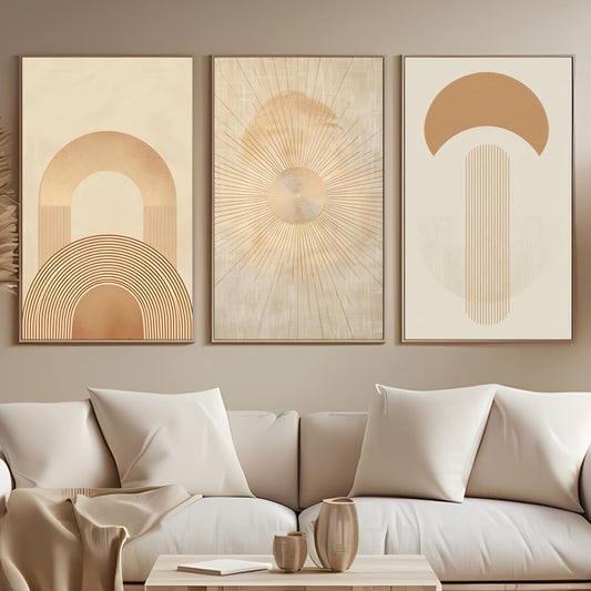 Boho Wall Art Geometric Sun