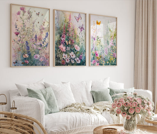 Watercolor Wildflowers Wall Art