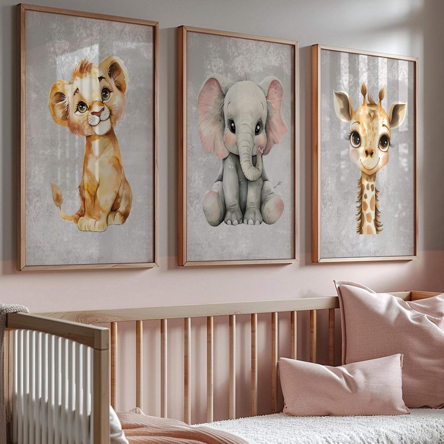 Animals Nursery Wall Art Gender Neutral