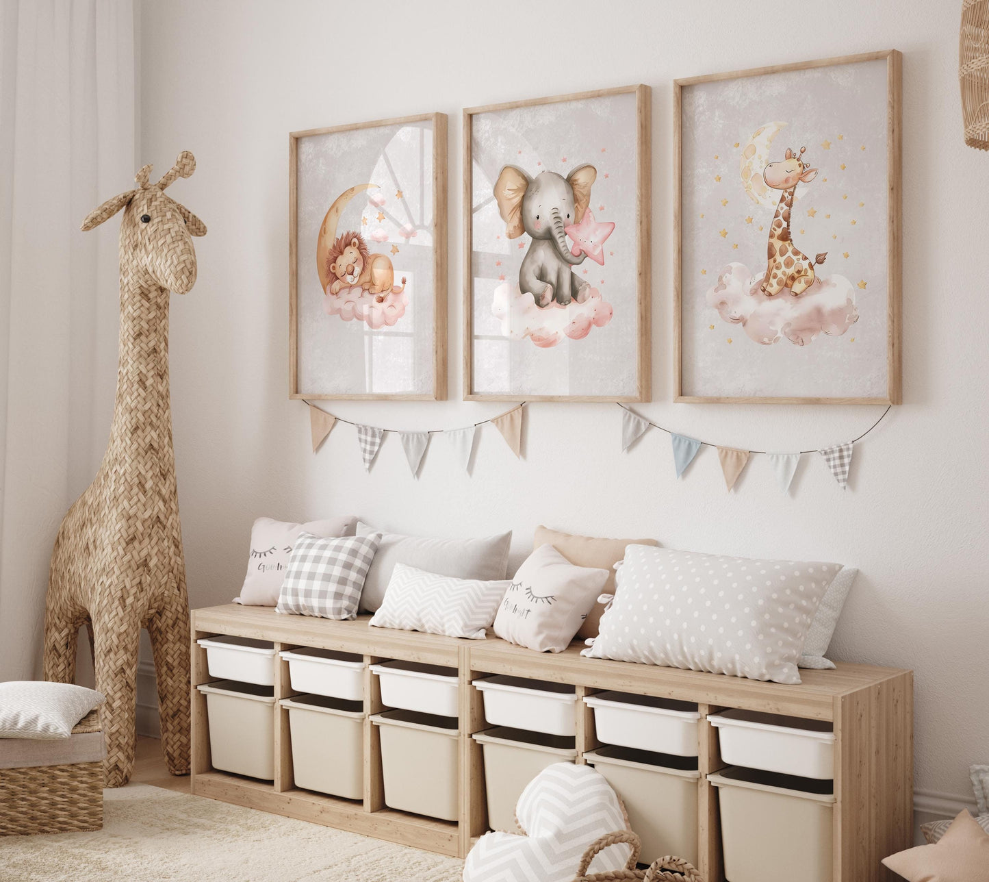 Nursery Wall Art Animals