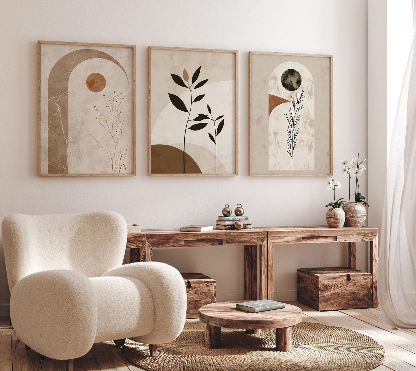 Modern Boho Wall Art Set