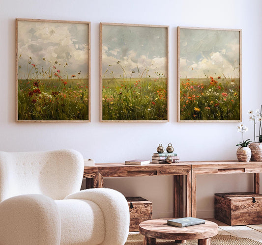 Wildflower Field Framed Wall Art