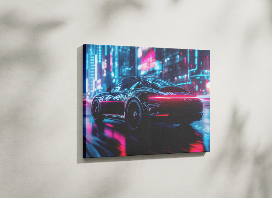 PORSCHE CAR WALL ART