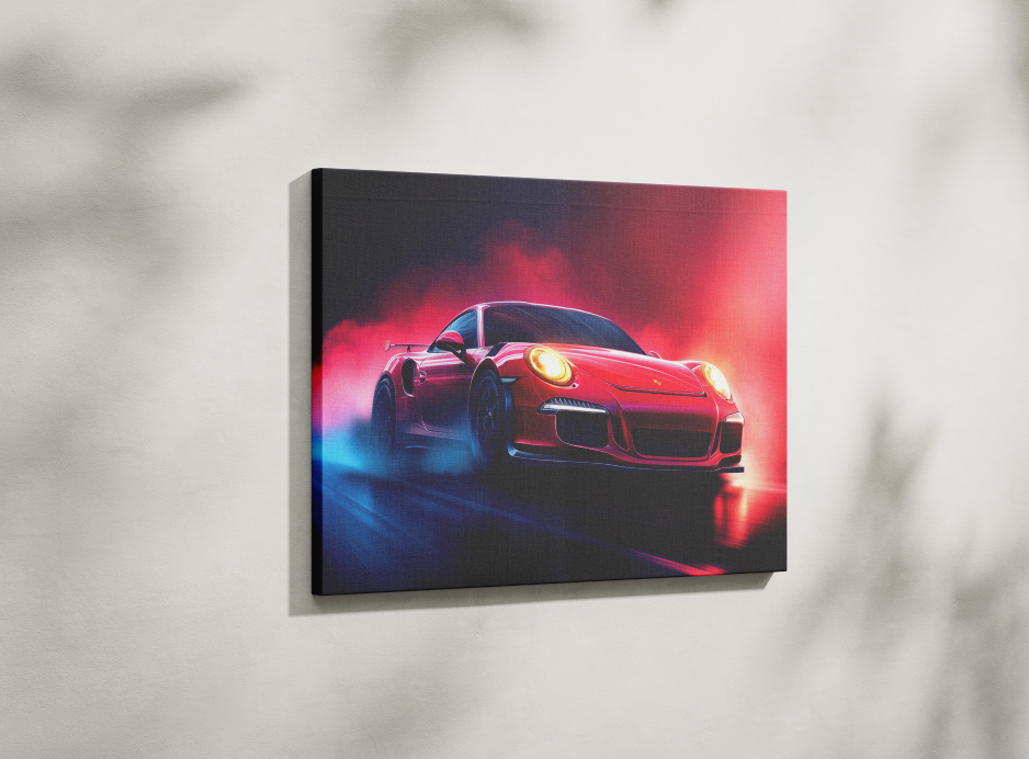 PORSCHE CAR WALL ART