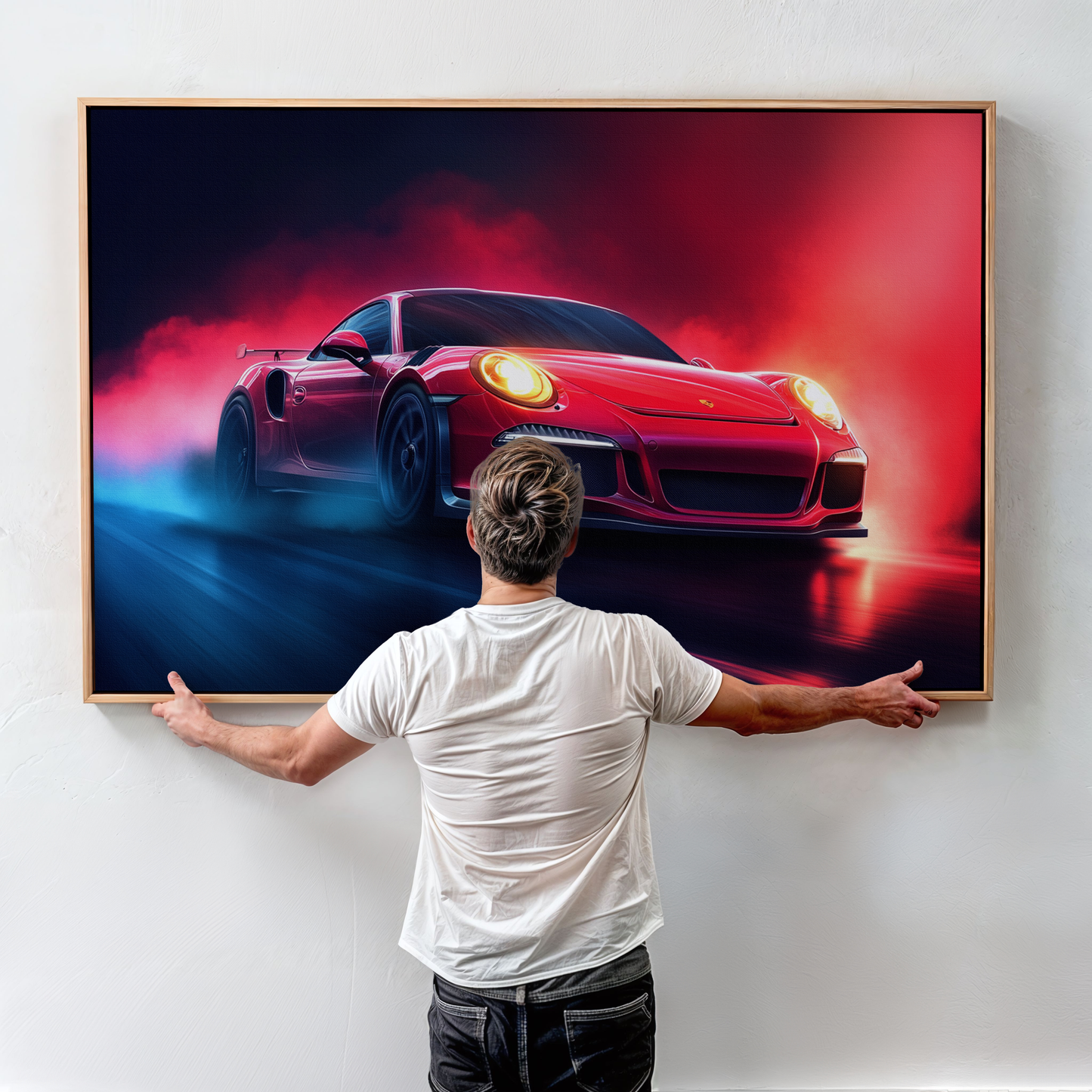 PORSCHE CAR WALL ART