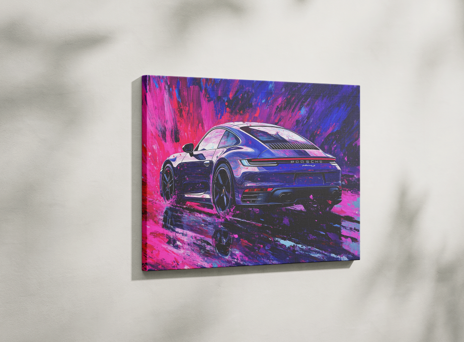 PORSCHE CAR WALL ART