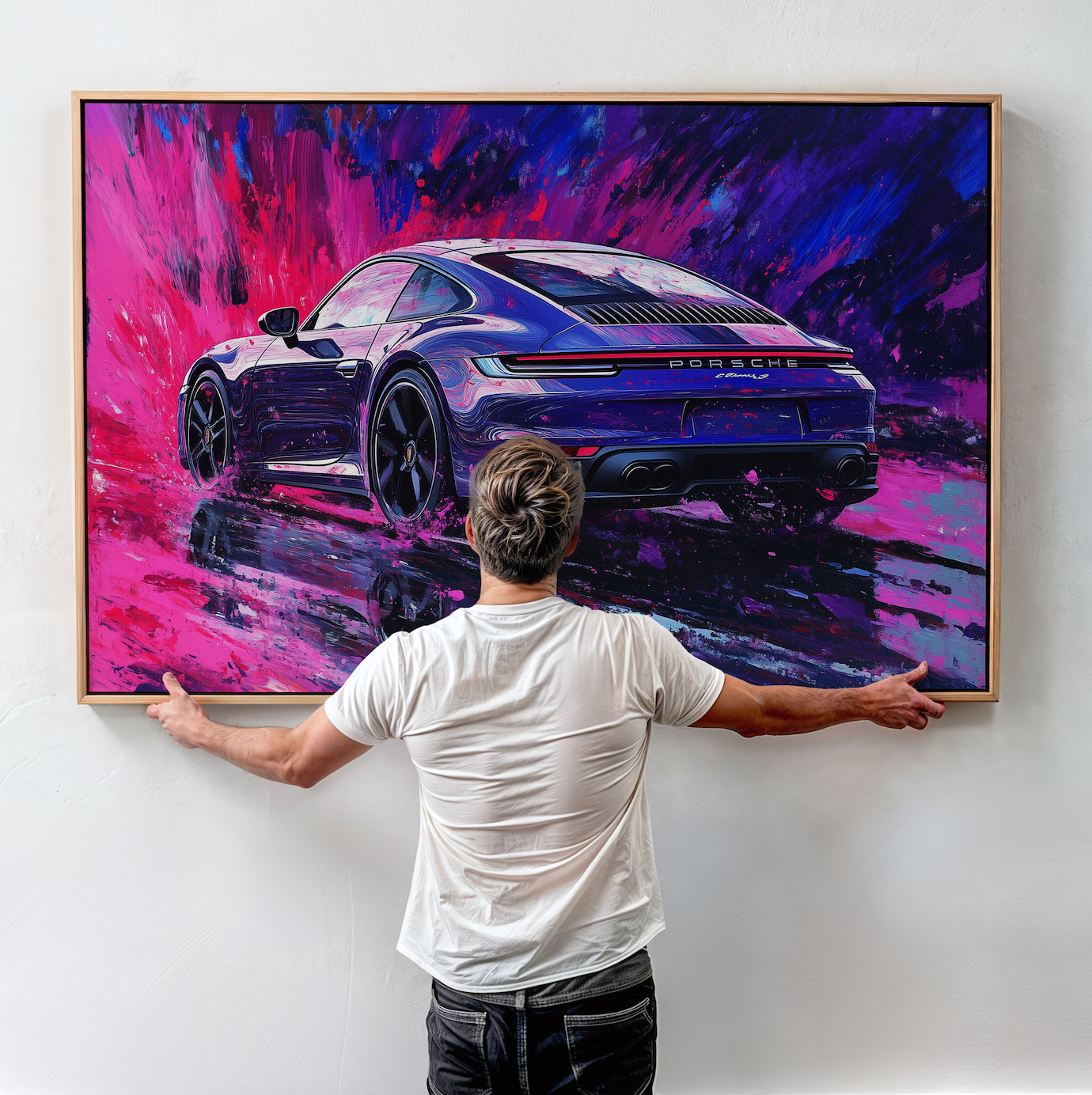 PORSCHE CAR WALL ART