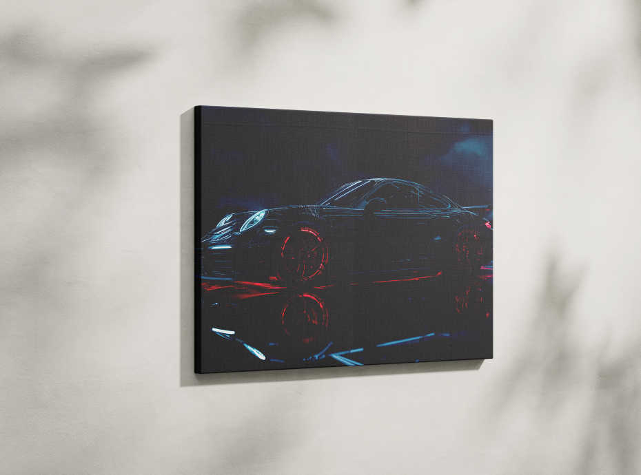 PORSCHE CAR WALL ART