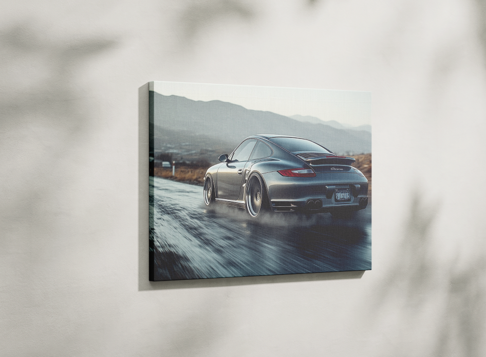 PORSCHE CAR WALL ART