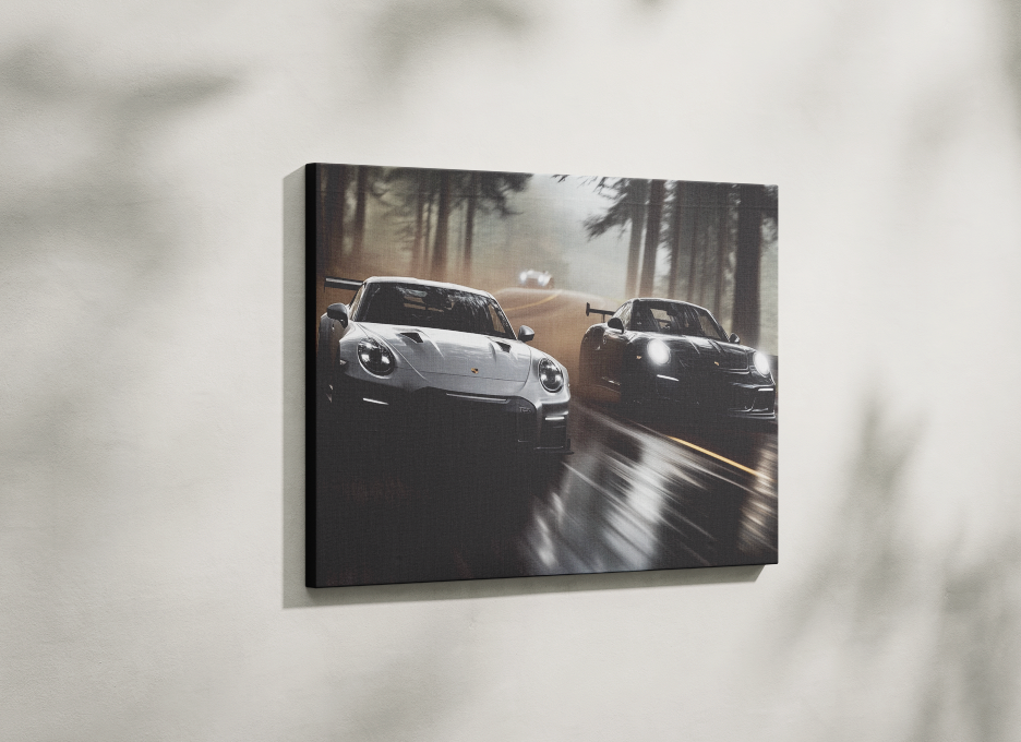 PORSCHE CAR WALL ART