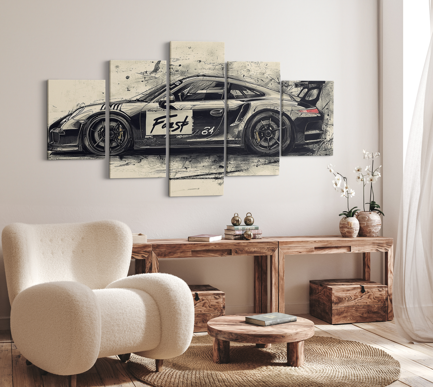 PORSCHE CAR WALL ART