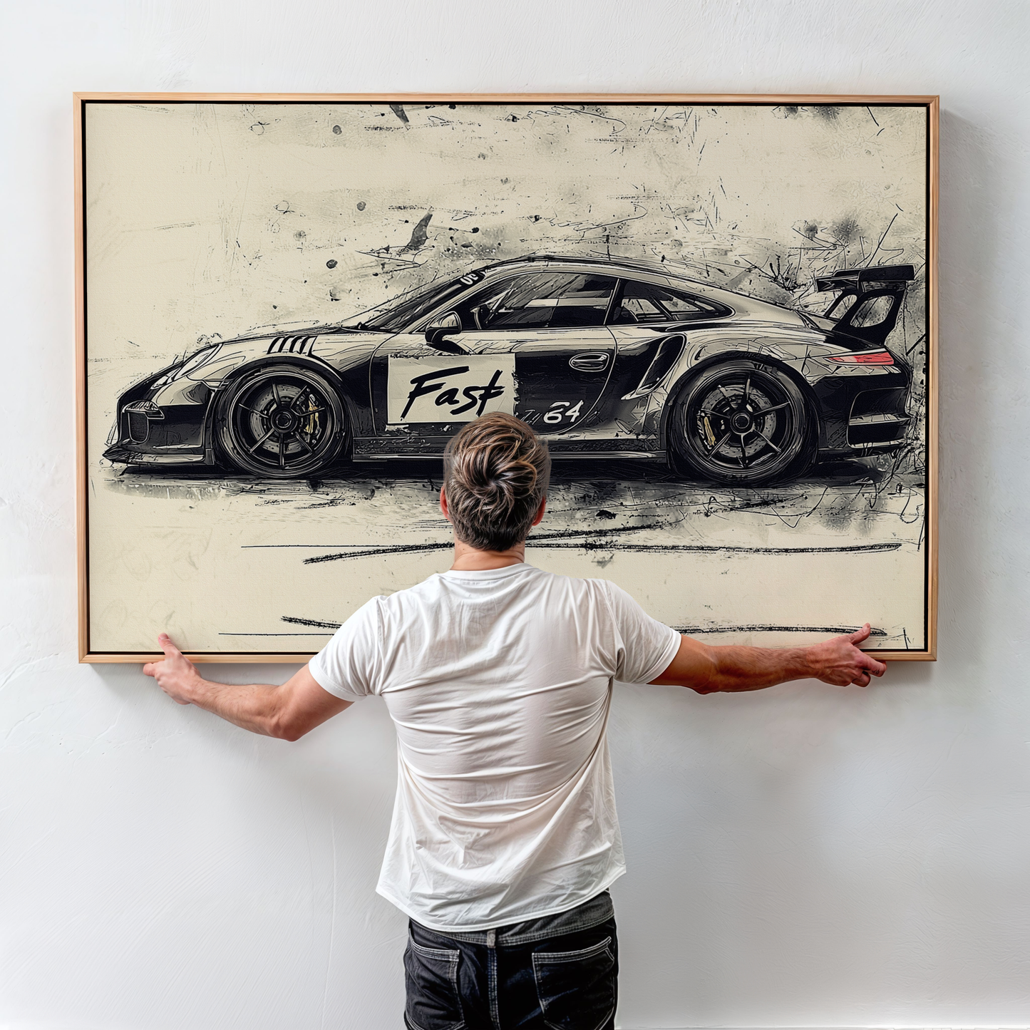 PORSCHE CAR WALL ART