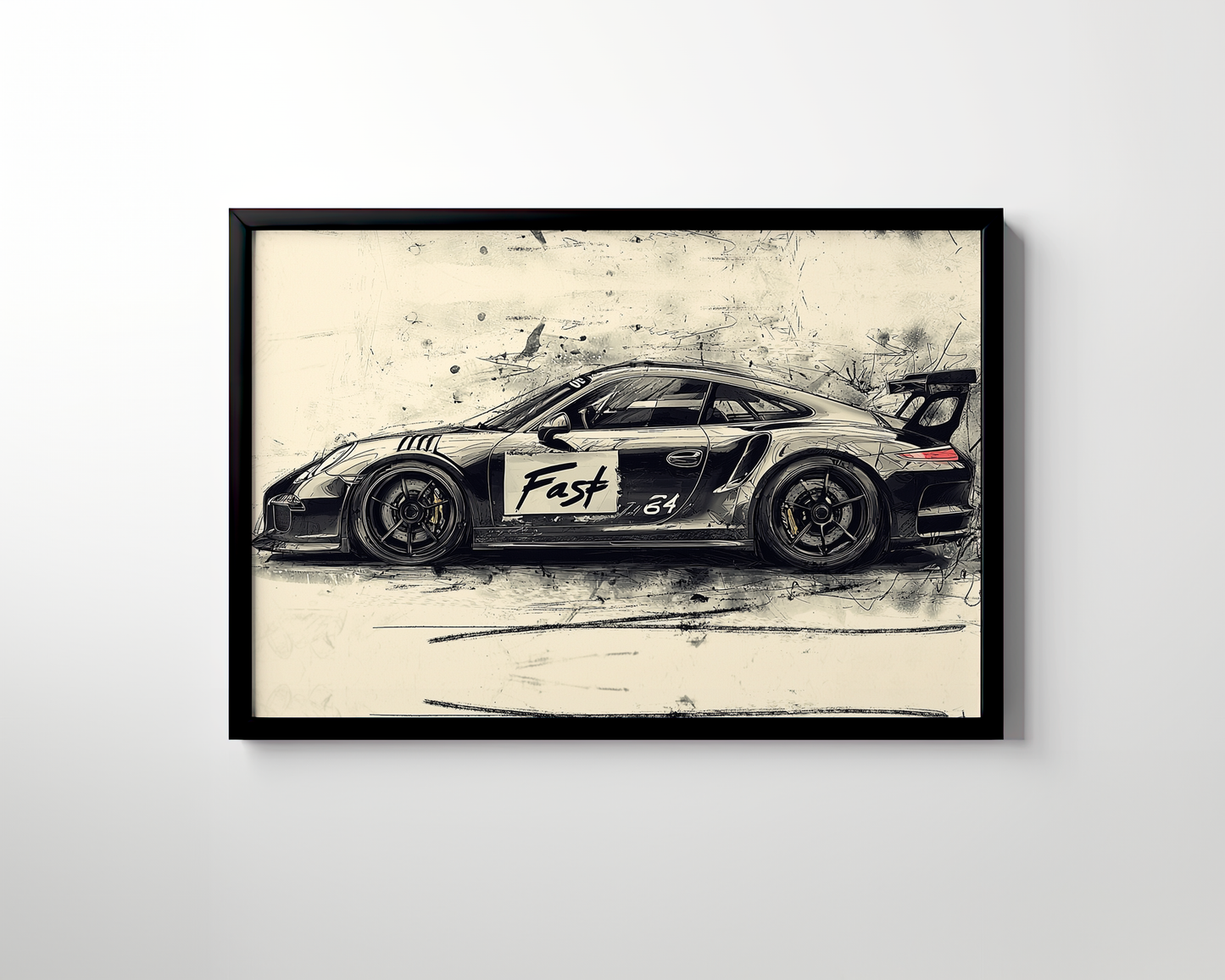 PORSCHE CAR WALL ART