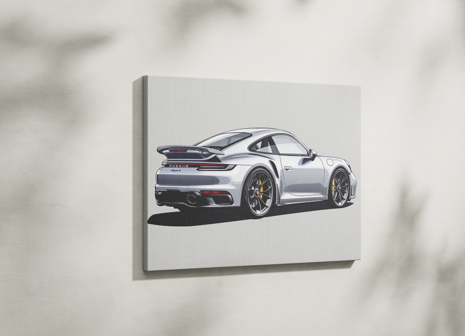 PORSCHE CAR WALL ART