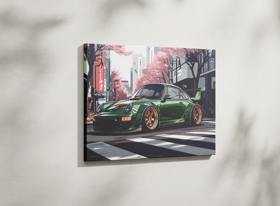 PORSCHE CAR WALL ART