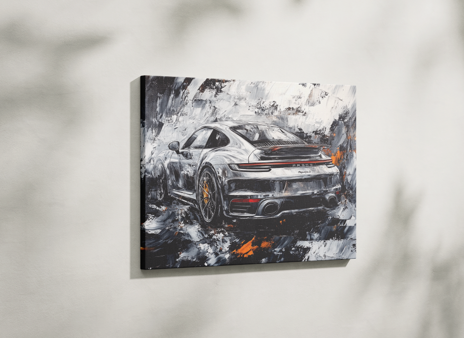 PORSCHE CAR WALL ART