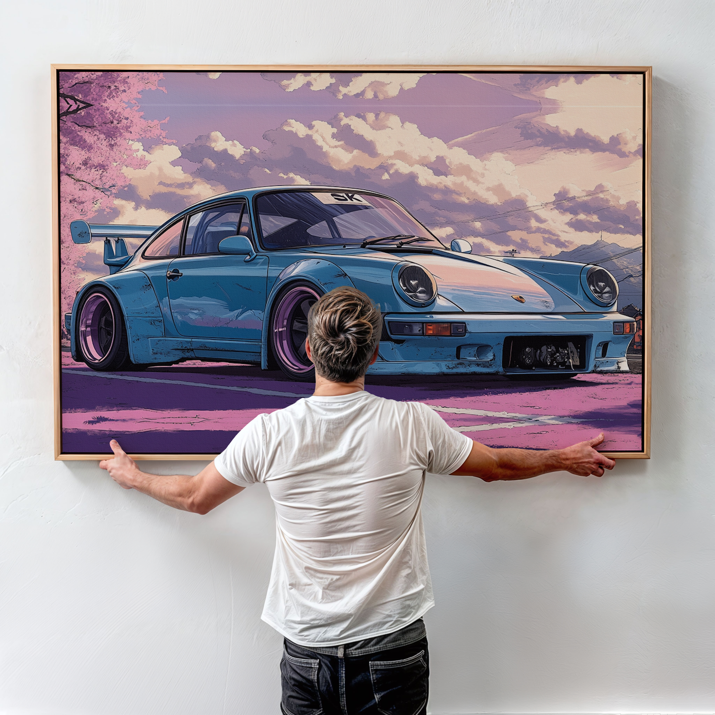 PORSCHE CAR WALL ART